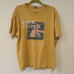 Pink Floyd Womens Oversized S/M Baggy Band T-Shirt Graphic Print Distress Retro